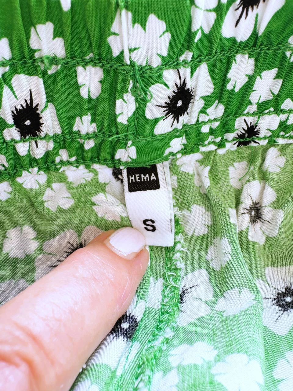 🌿 HEMA short de flores verdes – tamanho P – confortável e fofo – photo 6